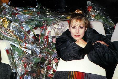 dorothée avec ses fleures